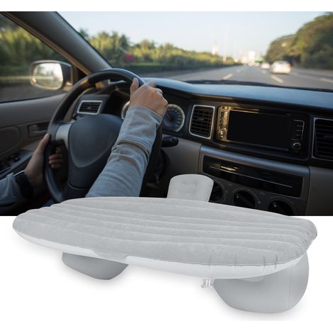 Aufblasbares Autobett aus PVC mit Pumpe, Rücksitz-Matratze, Camping-Schlafsack, silbernes Luftbett (1/5)