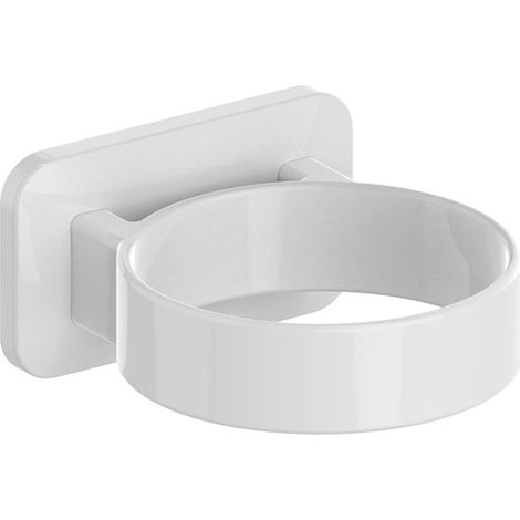 Wandhalterung für Badezimmer-Fön – Selbstklebend, kompatibel mit den meisten Föns (weiß, 9,4 cm × 5,3 cm × 10,9 cm) (1/5)