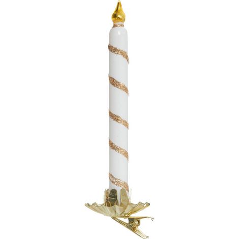Candela in vetro sdn oro 15cm - Feeric lights & christmas
