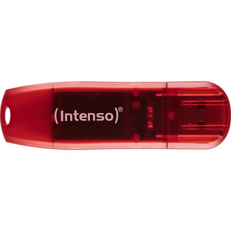 Intenso Rainbow Line unità flash USB 128 GB USB tipo A 2.0 Rosso, Trasparente (1/4)