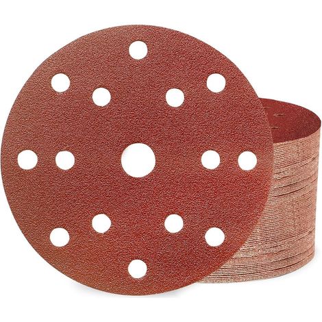Schleifpapier 150mm Klett 80 Körnung 50 Stück für Exzenterschleifer (1/5)