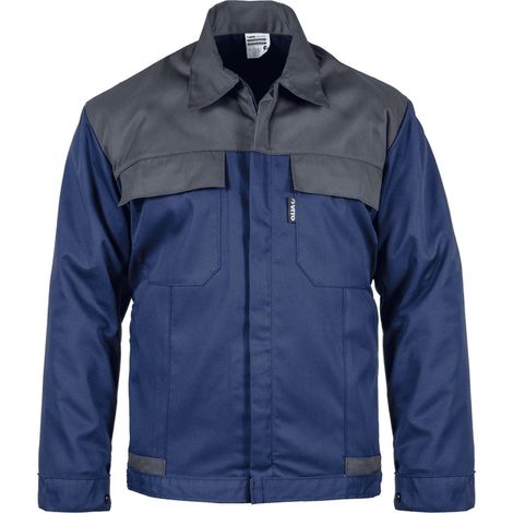 Blouson de travail Bleu marine Gris Taille XXL Veste Polyester / Coton 4 poches VITO (1/5)