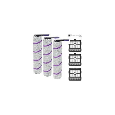 Spazzola a rullo di ricambio per Rowenta X-Clean 10, per aspirapolvere a secco e a umido Narwal S20 Pro, accessori inclusi: 3 rulli spazzola + 3 filtri + spazzola per la pulizia (1/4)