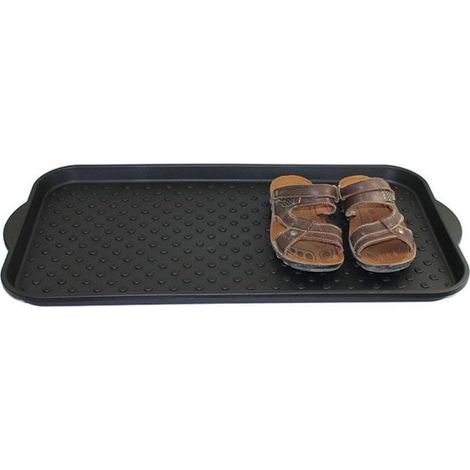 Plateau de Coffre, pour Entrée intérieure extérieure Tapis de Chaussures en PP imperméable Plateau de Chaussures Multi-usages antidérapant (71x40x3 cm) (1/5)