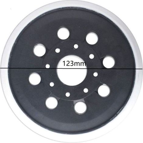 Plateau de ponçage 123 mm compatible avec PEX 220 A, GEX 125-1 AE, PEX 220 AE, Skil 7402 / 7490, 1 pièce (1/5)