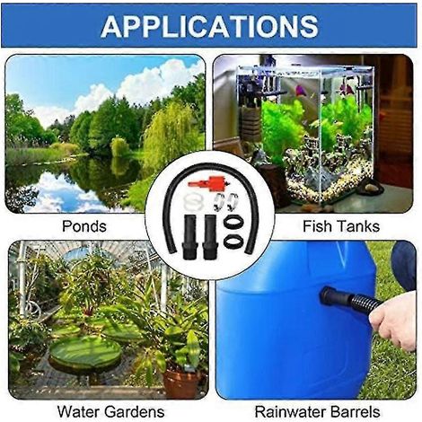 Kit de raccordement pour récupérateur d'eau de pluie, comprenant un tuyau de raccordement de 1 pouce (100 cm) et un outil d'ouverture de trou de 25 mm, pour récupérateurs d'eau de pluie (édition 0621)