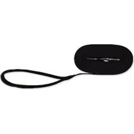 Tracking leash, cotton, M-L: 10 m/20 mm, black