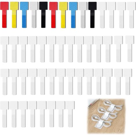 Protection Fenetre Chat sans Percer, 40 Pièces Attache Cable Adhesif, Attache Cable Mural Intempéries, Crochet Fixation Filet Chat pour Filet Chat Balcon Filet Anti Oiseaux (1/5)