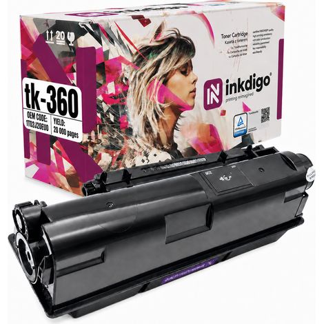 Inkdigo Toner TK360 kompatibel mit Kyocera FS-4020DN TÜV-zertifiziert (1/5)
