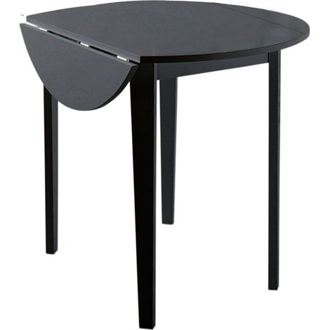 TrendTable à manger en effet pin noir 4 personnes 92x54 (1/3)