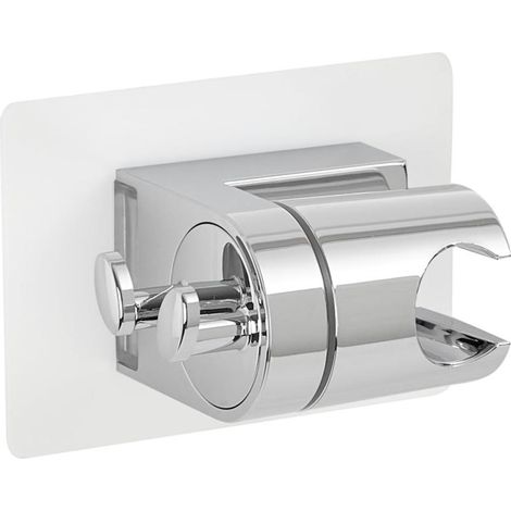 Support Pommeau de Douche sans Percage Transparent Autocollant Support de Douche Support Douchette (1/5)