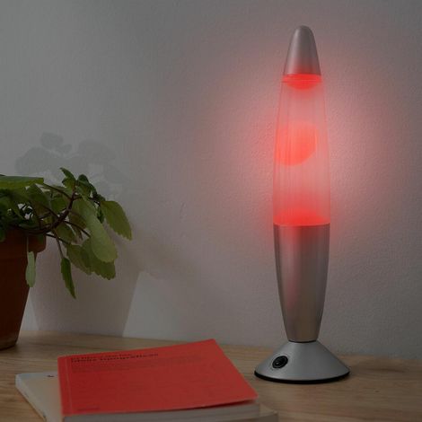 Innovagoods Kolemp Lava-Lampe LED mehrfarbig silber