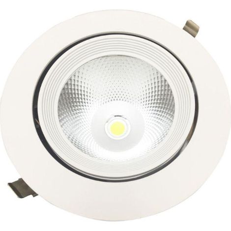 Spot LED Rond Encastrable Orientable COB Blanc 30W - Blanc Chaud - SILUMEN (1/5)