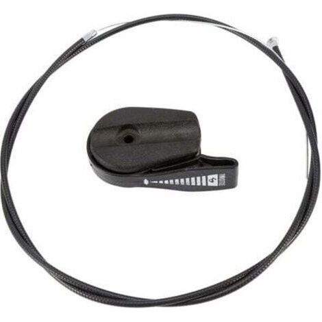 Câble d'accélérateur pour tondeuse à gazon Universel 65 '' Commande de remplacement de câble d'accélérateur Kit pour kit de poignée pour tondeuse à gazon Pièces de tondeuse à gazon GXV160 (Noir) (1/5)