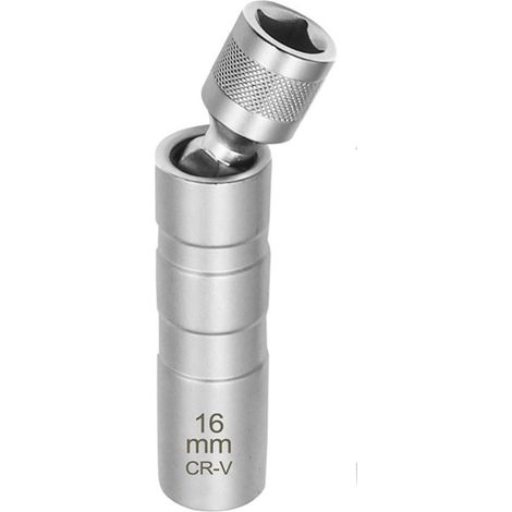 Manchon magnétique de bougie d'allumage de 16 mm à paroi mince pour joint universel - Réparation automobile (1/3)