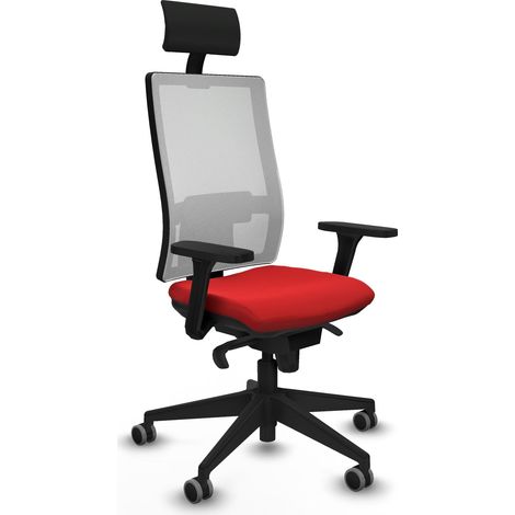 Sedia da ufficio piqueras y crespo Horna rossa schiuma comoda