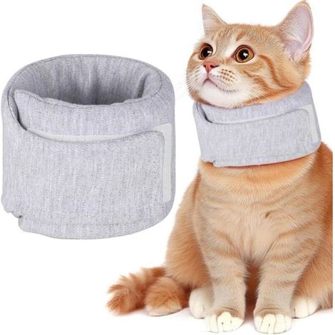 Collerette Chat Réglable - Pliable - Anti Léchage - Confortable (1/5)
