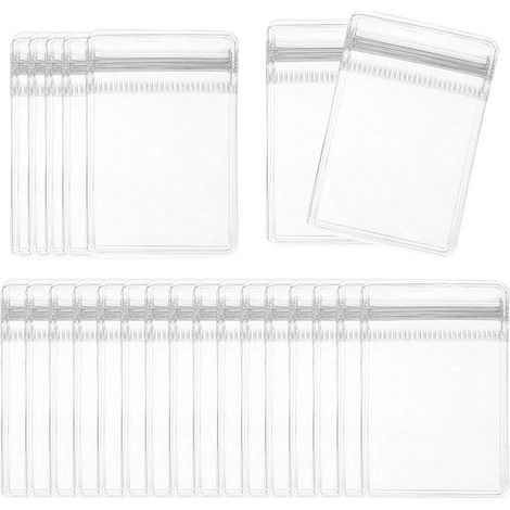 100 pochettes à bijoux anti-oxydation – Pochettes transparentes en PVC avec fermeture éclair 4x6cm, anti-ternissement, pour bagues, boucles d'oreilles et colliers (1/5)