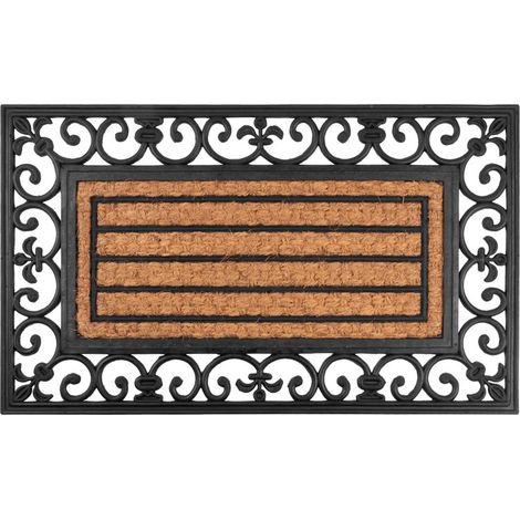 Fußmatte MagicHome RBP 156, für die Tür, Ornament, 45x75 cm, Gummi/Panama (1/3)