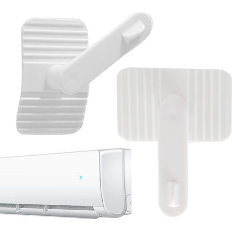 Lot de 2 plaques de guidage de climatisation réglables, redirecteur de flux d'air AC, déflecteur anti-soufflage direct pour unités murales la chambre (1/5)