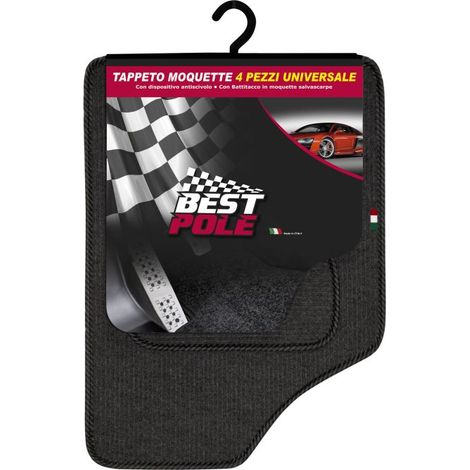Tappeto tappetino set 4 pezzi auto moquette best pole - rhutten