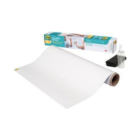 Whiteboardfolie ® Flex Write 121,9 x 243,8 cm (B x H) blanko inkl. 1 Scotch BriteT Microfasertuch Flasche mit Sprühkopf Folie weiß (1/4)
