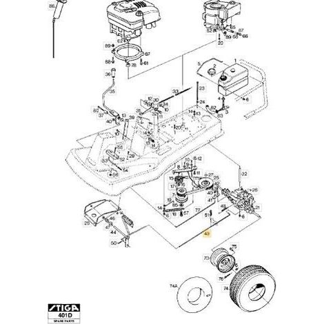 TIRANTES ORIGINALES STIGA - 1134-3146-01