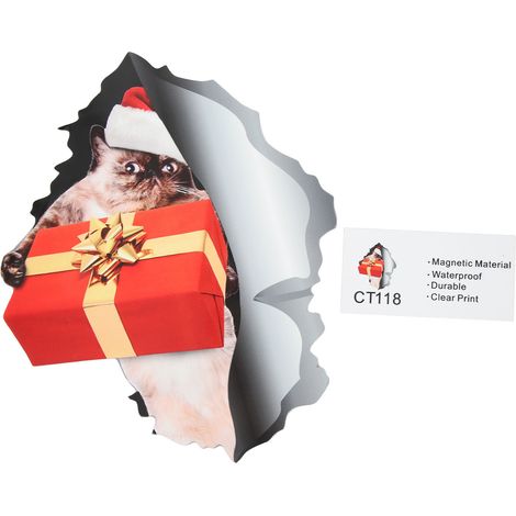 Set de 12 aimants réfrigérateur 3D effet trou étanche, autocollants magnétiques pour casiers CT118 (1/5)