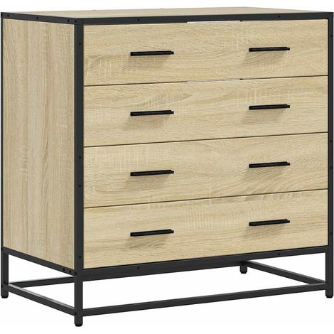 Maison Exclusive - Cassettiera Rovere Sonoma 70x41x70 cm in Legno Multistrato