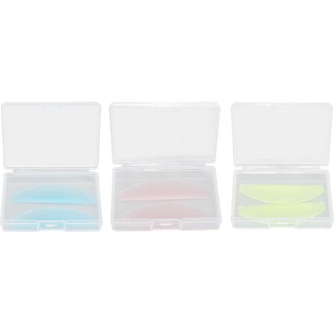 3 paires de coussinets de lift cils + tiges de perming + boîte de rangement, réutilisables en silicone, outil professionnel de pose de cils (1/5)