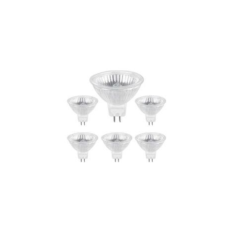 Ampoule Halogene GU5.3 50W 220V, 680lm Blanc Chaud 2700K Dimmable, Ampoule Spot Halogène MR16, pack de 6