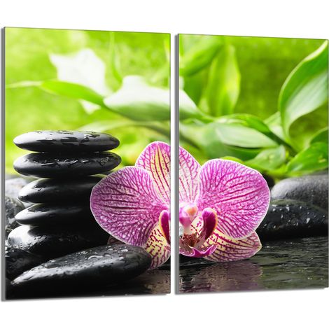 Glasschutzplatte für den Herd 2x30x52 Orchidea (1/5)