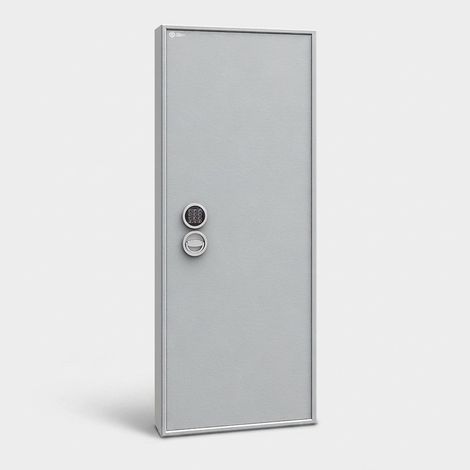 Armadio blindato portafucili con serratura elettronica Siegen S1 92 60x14 - Grigio chiaro (1/4)