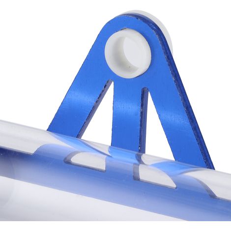 Support universel de plaque d'immatriculation pour moto, boîte de rangement en tube ABS bleu (1/5)