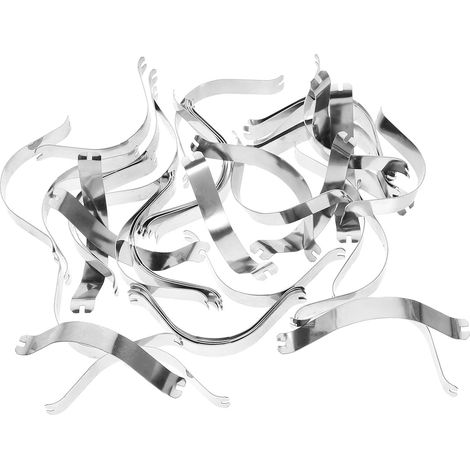 Suspendre Photos et Travaux d'art Fixation Invisible Fiable en Alliage D'aluminium 50 Clips à Ressort pour Cadre Photo (1/5)