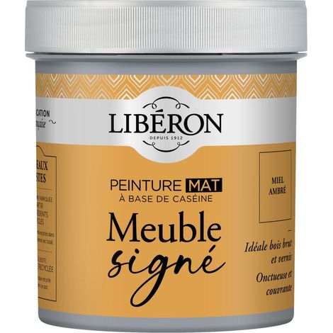 Peinture meuble à base de caséine LIBERON Miel Ambré mat 500 ML (1/4)