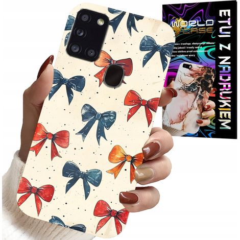 Custodia per Samsung Galaxy A21s - nastri colorati, motivi alla moda (1/5)