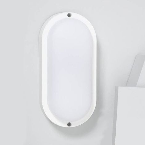 Applique LED ovale 12W 4000K lumière naturelle intérieur extérieur FC103 (1/3)