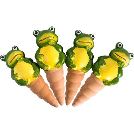 Lot de 4 Oyas d'Irrigation Autonome en Terre Cuite pour Plantes (1/5)