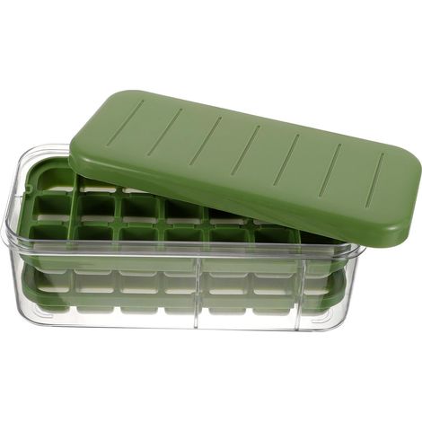 Moule à Glaçons en Silicone avec Couvercle et Bac de Rangement, Facile (1/5)