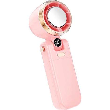 Ventilateur turbo portable rechargeable par USB, mini ventilateur personnel pour les voyages, le maquillage, l'extérieur et l'intérieur.-AquaForge (1/5)