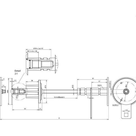 Dehn & Söhne Wanddurchführung 478550 m. Druckwasserschutz 450-500mm