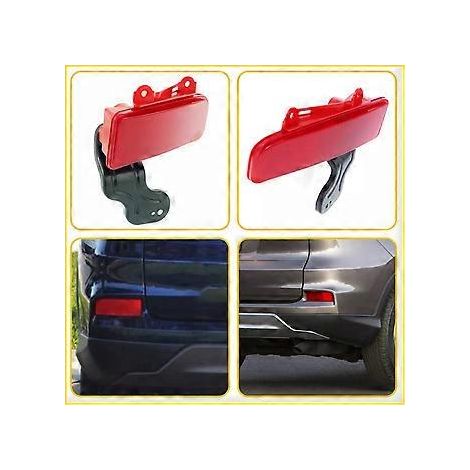 paire de caches de réflecteurs de pare-chocs arrière, déflecteurs de feux arrière, réflecteurs de pare-chocs arrière 33505-T1W-A01 33555-T1W-A01 pour (1/5)