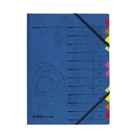 Herlitz Ordnungsmappe A-Z 5001128 12 Fächer blau (1/2)