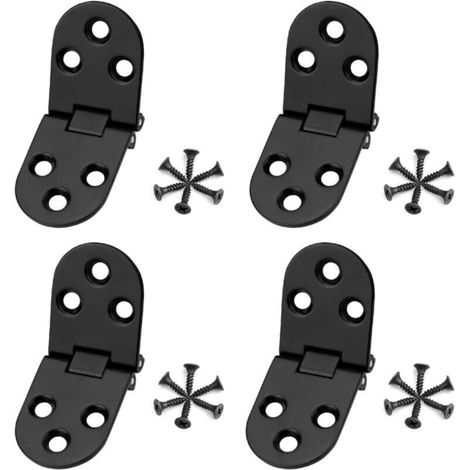 pieces folding hinges, round edge, 180 degrees, zinc alloy, small door hinge