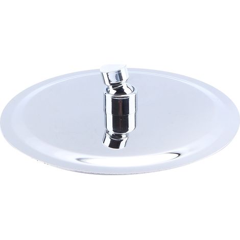 Cabezal de ducha de 8 pulgadas, ultrafino, de acero inoxidable cromado, 100 boquillas, función antical para baños. (1/5)