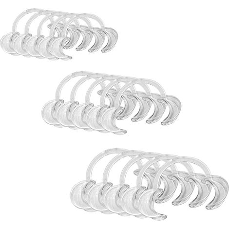 15 Pièces Écarteur Buccal Dentaire Forme C 3 Tailles Ouvre-Bouche Lèvres Joues Blanchiment Dent (1/5)