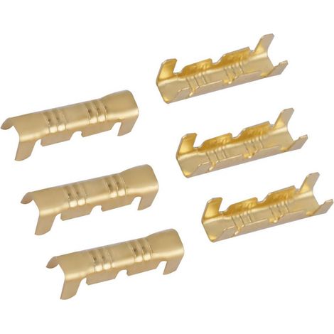 100 embouts de câblage à sertir à connexion rapide en laiton pour fils 0,5-1,5 mm² - lot de 100 pièces (1/5)