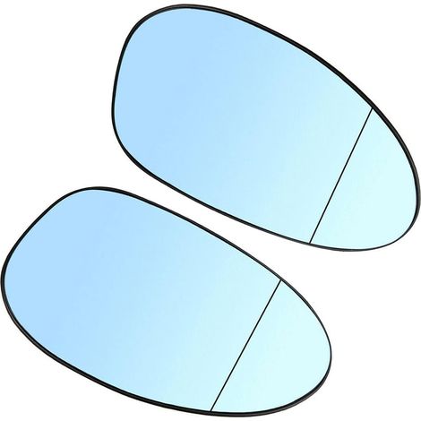 Rétroviseurs compatibles avec BMW Série 1 E81 E87 E88 E82 et Série 3 E46 E90 E91 E92 E93, asphériques, chauffants, bleus, gauche et droit (1/5)