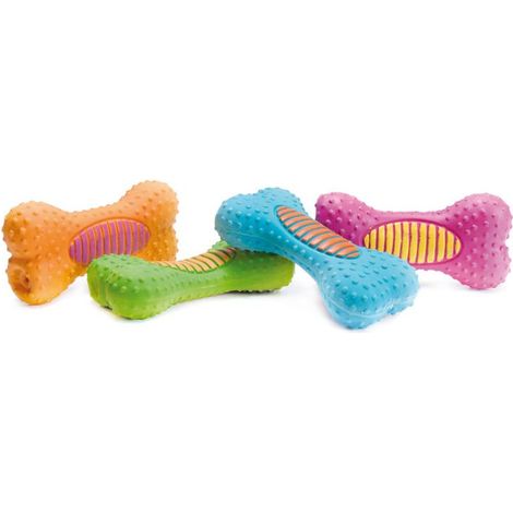Gioco lattice per cani ossotto colori assortiti 13 cm